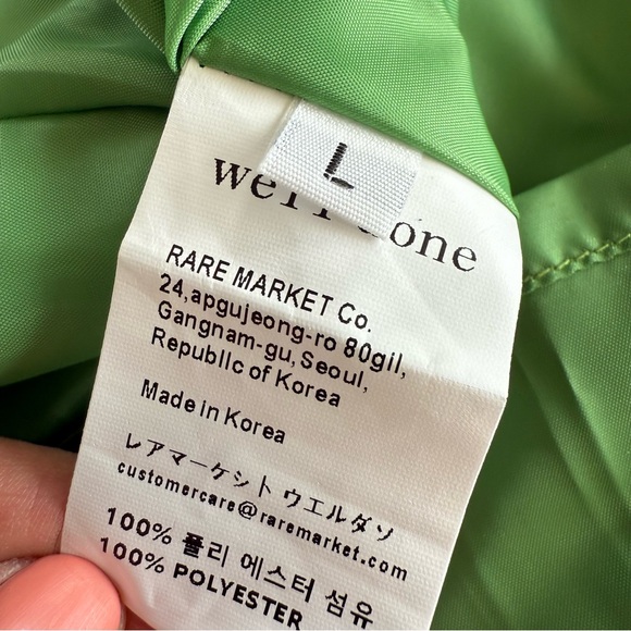 Green Pleated Faux Leather Green Mini Skirt - Picture 7 of 9